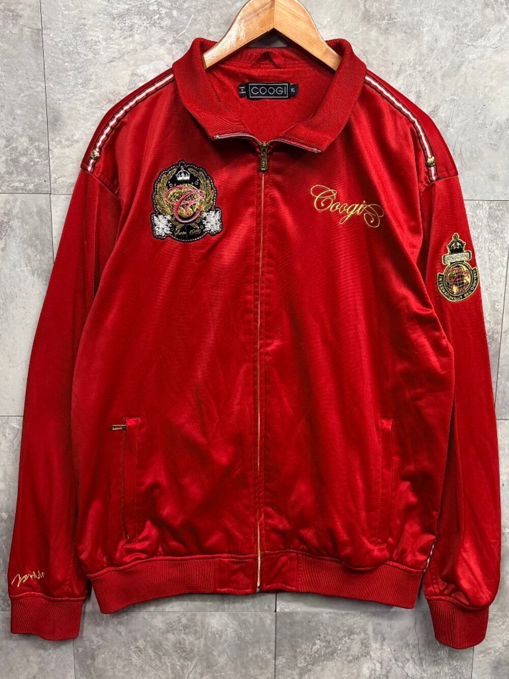 Coogi Embroidered Track Jacket Men's XL Y2K